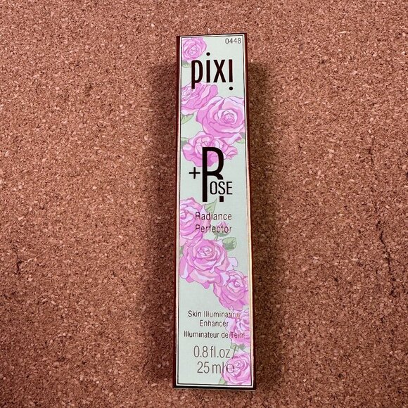 NIB Pixi +Rose Radiance Perfector Rosy Face Lotion Highlighter .8 fl oz - Picture 1 of 4